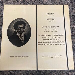 Ludwig van Beethoven vintage vinyl record